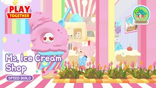 Ms. Ice Cream Parlor 🍦 NPC-Themed Speed Build | Forest House | Play Together screenshot 5