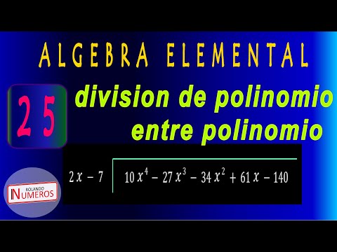 25. División de polinomio entre polinomio