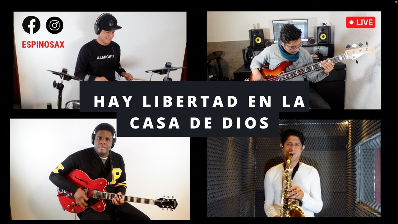Hay Libertad en la casa de Dios ( Cover Instrumental) | Espinosax - YouTube
