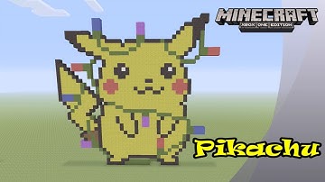 Minecraft: Pixel Art Tutorial and Showcase: Holiday Pikachu