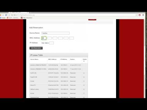 UK Virgin Media super hub - configuring DHCP reservation