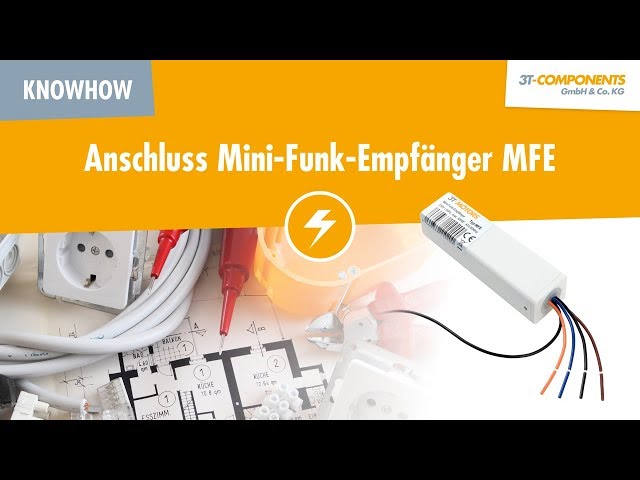 Anschluss Mini-Funk-Empfänger MFE 3T-MOTORS 