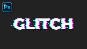 How To Create A GLITCH Text Effect In Photoshop CC #2MinuteTutorial
