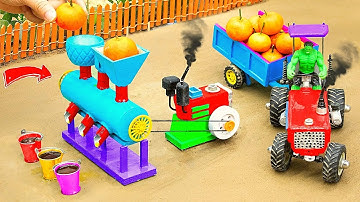 Diy tractor stuck in mud mini science project #48 || @KeepVilla | Tech Creators