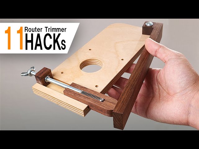 11 steps and jigs for mastering router trimmer / Hacks! class=