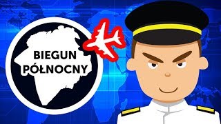 Dlaczego samoloty czasami latają nad biegunem północnym?