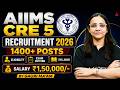 AIIMS CRE 5 Recruitment 2026 🔥 1400+ Vacancies | Salary | Eligibility, Exam Pattern &amp; Syllabus