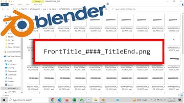 How to easily change the titles of rendered files on Blender