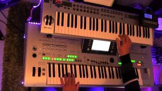 Boney M -  Rasputin COVER played on tyros 3 with organ sounds chords