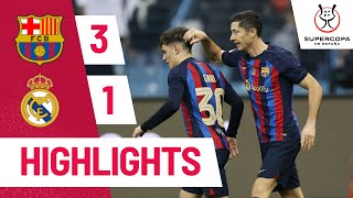 Barcelona vs Real Madrid 3-1 SuperCopa De Espana Final 2023 Extended Highlights