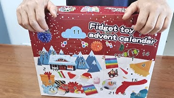 Fidget Toy Advent Calendar Unboxing 2021 - Funny Christmas Advent Calendar
