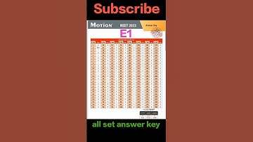 NEET UG 2023 Answer Key Code E1 | #neet2023 #latest #answerkey #medicalstudent #education #ytshorts