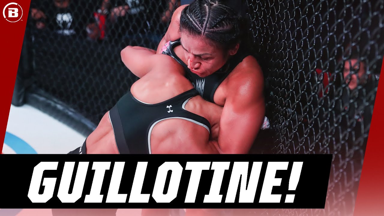 Strong Guillotine Choke! Veta Arteaga VS Denise Kielholtz 😵 | Bellator MMA