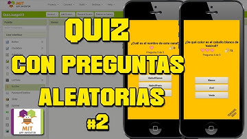 QUIZ CON PREGUNTAS ALEATORIAS #2 (VIDAS Y MONEDAS) EN MIT App Inventor 2