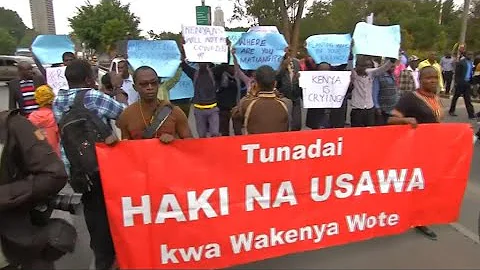 Protesters in Kenya call for swift inquiry into el...
