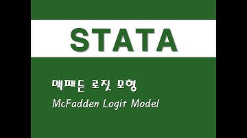 STATA를 활용한 고급통계 - (33) 맥패든 로짓 모형(McFadden Logit Model)