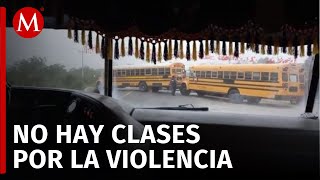 Matamoros amanece con bloqueos y ponchallantas; suspenden clases