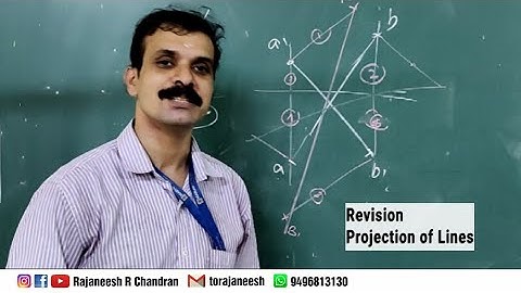 Revision of Projection of Lines | Engineering Graphics | Rajaneesh R Chandran