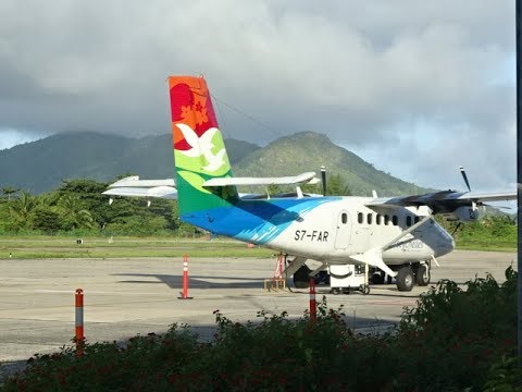 Air Seychelles DHC Twin Otter. Praslin to Mahe Island, Seychelles - YouTube