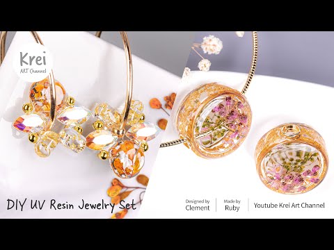 UVレジン】紅葉の美しさを感じて、秋のアクセサリーに心躍らせ