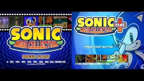 Sonic Mega Collection (GC) & SMC Plus (PS2) Intro Comparison