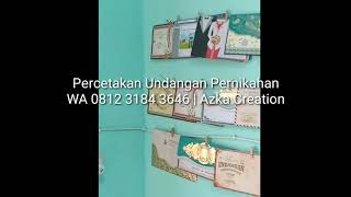 TERBAIK!!!Spesialis Cetak Undangan Nikah WA  62 812-3184-3646 | Azka Creation