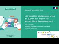 Les questions socialement vives en edd et  leur impact sur les conditions denseignement