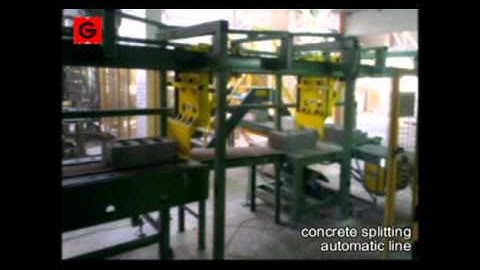 concrete splitting automatic line