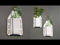 Air dry clay wall hanging planter planter air dry clay