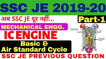 Basic and Air Standard Cycles || IC Engine || ssc je previous questions || Part-1