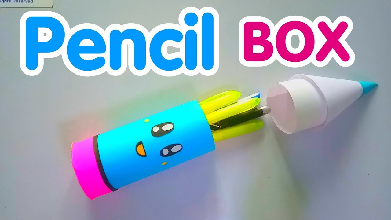 How To Make A Paper Pencil Box Easy Pencil Box Tutorial DIY Paper