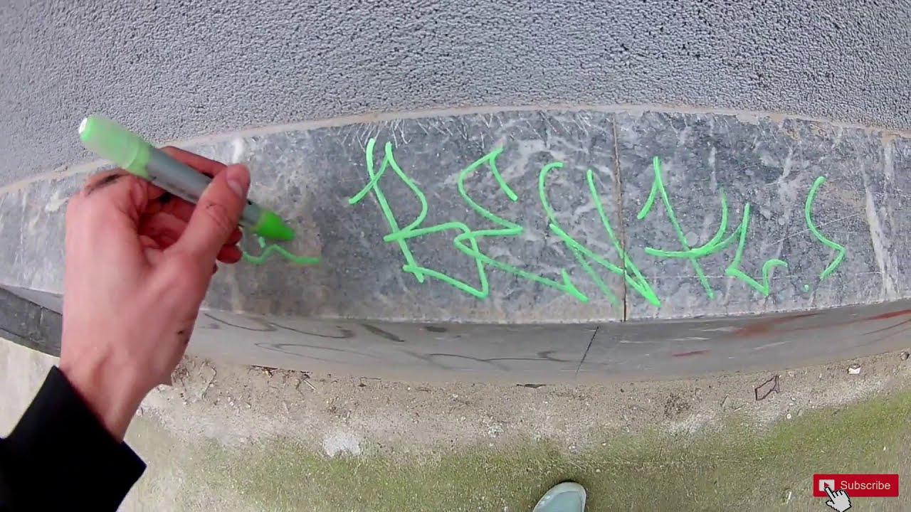 GRAFFITI BENK STREET TAGGING MISSION ️ YouTube