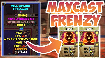 Wizard101: Cosmic Fire PVP | USING MAY CAST FRENZY!