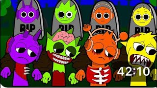 Incredibox Sprunki Phase 3 R.i.p. Triste Histoire Oren Durple Owakcx Simon Dessin Animé Animation
