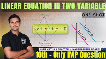 Linear Equations in Two Variables IMP QUESTION Board exam | Class 10th  Maths 1 Chapter 1 One shot