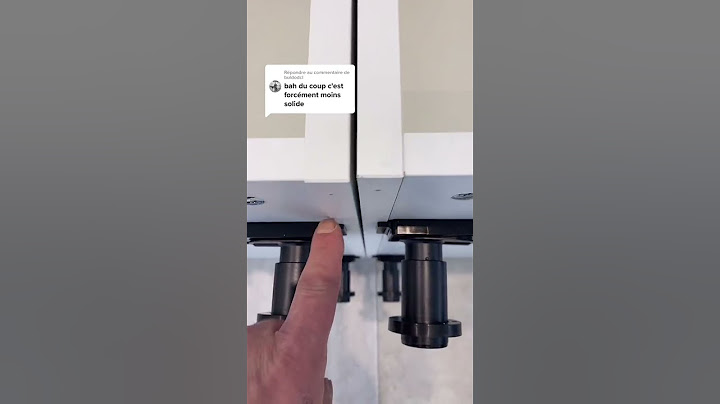 Réponse à un commentaire sur 1 pied IKEA pour 2 meubles.