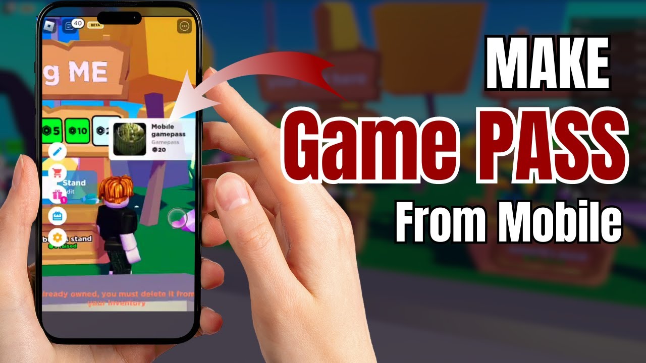 How to make a game pass on roblox mobile 2023 - Unlocked