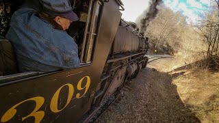 Western Maryland Scenic Railroad - C&O 1309 Cab Ride To Frostburg