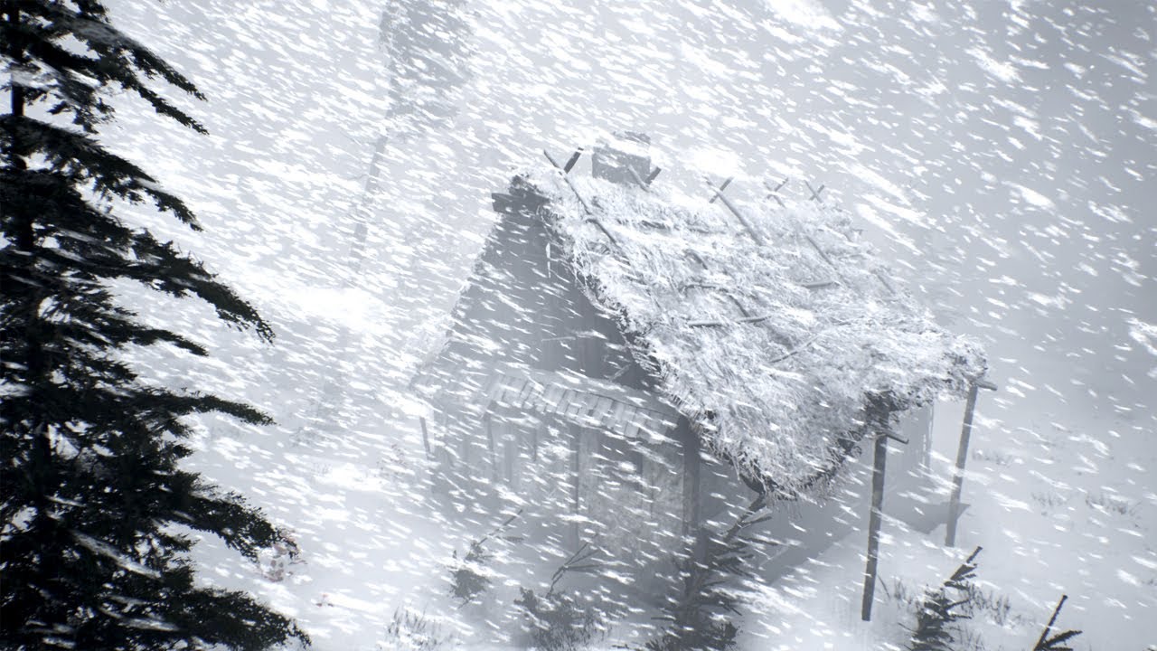 SEVERE WINTER STORM. Snowstorm sounds for sleeping and howling wind | Endless Nightfall Snow Drift