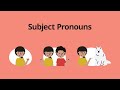 Subject pronouns  english grammar lessons