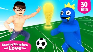 Fat Boy vs Rainbow Friend - Scary Teacher 3D Play Football
