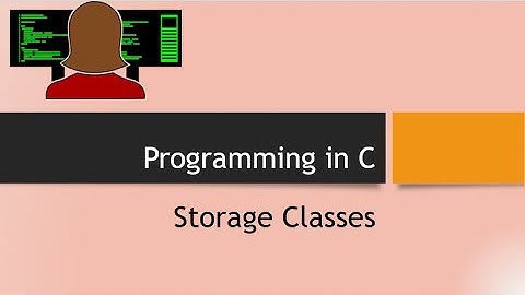 Storage classes in C