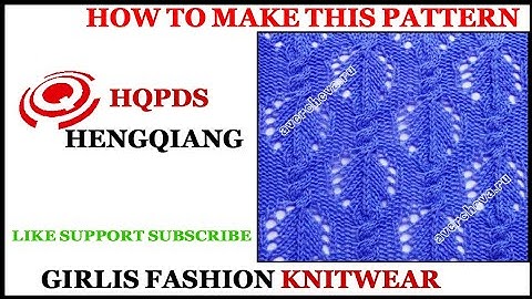 how to make poientel knit pattern|hqpds knitting | hengqiang #kniiting