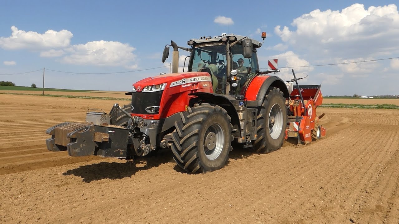 Plantation de pommes de terre | 4 Massey Fergusson| New 8730 S de 300 chx !!