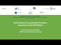 Best practices in sustainable chemistry experiences with nfdi4chem