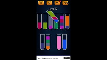 Water Sort Puzzle - Color Liquid Sorting Game Level 92 Solution