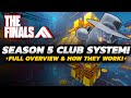 THE FINALS - Season 5 CLUB's/Clans | FULL Showcase OVERVIEW | + Rankings &amp; MORE!