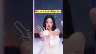 How to make Jisoo’s Flower Ring at home 🖤💗 #shorts #youtubeshorts #blackpink #jissoflower #flowers