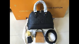 Original Louis Vuitton Neo Alma BB Monogram Empreinte Leather Bag M44829 HD Unboxing