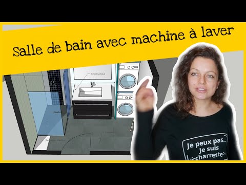 Vidéo: Meuble Sous La Machine à Laver : Avec Plan De Travail, Sol Sous Lavabo Et Penderie Pour La Salle De Bain